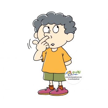 زرافه جادویی - انگشت کردن در بینی