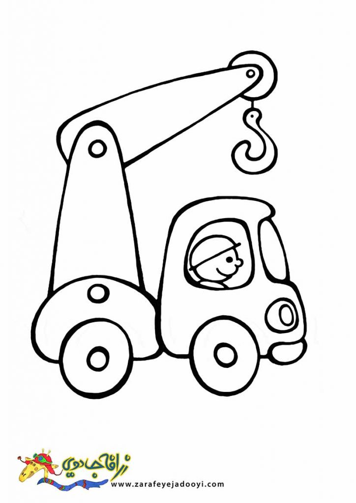 نقاشی ساده ماشین کودکان