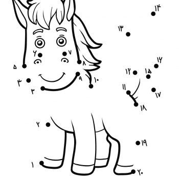 زرافه جادویی-بازی نقطه به نقطه-اسب کوچولو