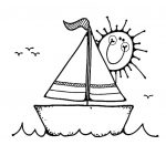 زرافه جادویی - رنگ آمیزی قایق و خورشید