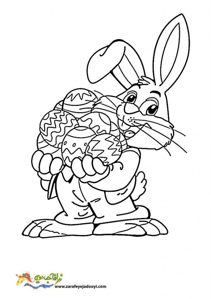 نقاشی کودکانه خرگوش کوچولو
