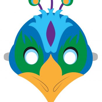 زرافه جادویی-ماسک حیوانات طاووس
