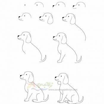 زرافه جادویی-نقاشی ساده سگ