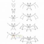 زرافه جادویی-نقاشی ساده خفاش