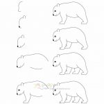 زرافه جادویی-نقاشی ساده خرس