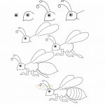 زرافه جادویی-نقاشی ساده زنبور