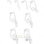 زرافه جادویی-نقاشی ساده پرنده