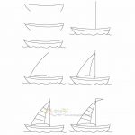 زرافه جادویی-نقاشی ساده قایق بادی