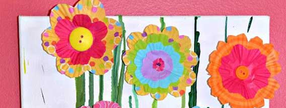 نقاشی گل لاله برای کودکان