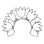 طرح گل بنفشه برای نقاشی روی پارچه