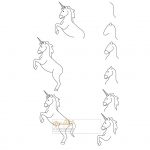 زرافه-جادویی-نقاشی-ساده-اسب-شاخدار