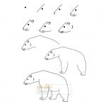 زرافه-جادویی-نقاشی-ساده-خرس-قطبی
