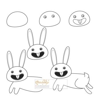 زرافه-جادویی-نقاشی-ساده-خرگوش