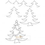 زرافه-جادویی-نقاشی-ساده-درخت-کریسمس