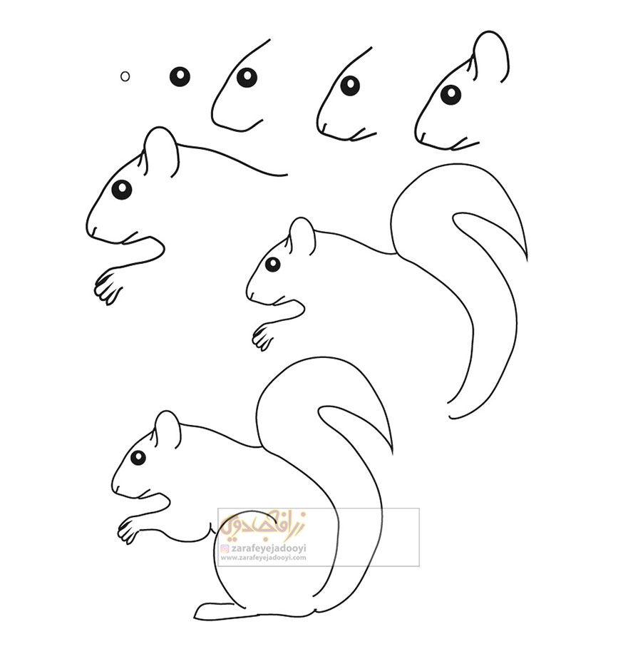 زرافه-جادویی-نقاشی-ساده-سنجاب