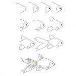 زرافه-جادویی-نقاشی-ساده-ماهی