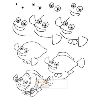 زرافه-جادویی-نقاشی-ساده-ماهی-کارتونی