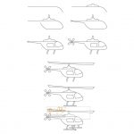 زرافه-جادویی-نقاشی-ساده-هلیکوپتر