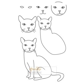 زرافه-جادویی-نقاشی-ساده-گربه